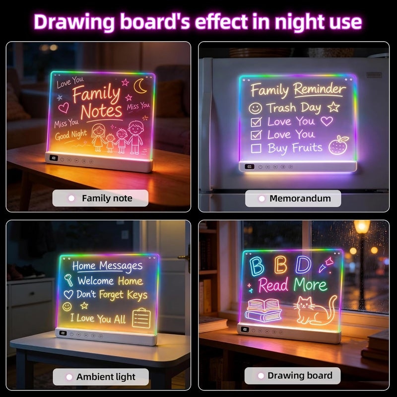 Cosmody لوحة رسم LED للأطفال - 16 بوصة لوحة دودي ملونة - لوحة رسم مضيئة قابلة لإعادة الشحن - ألعاب تعليمية هدايا عيد ميلاد - أفكار هدايا للأولاد/الفتيات من 5 إلى 12 سنة - Image 5